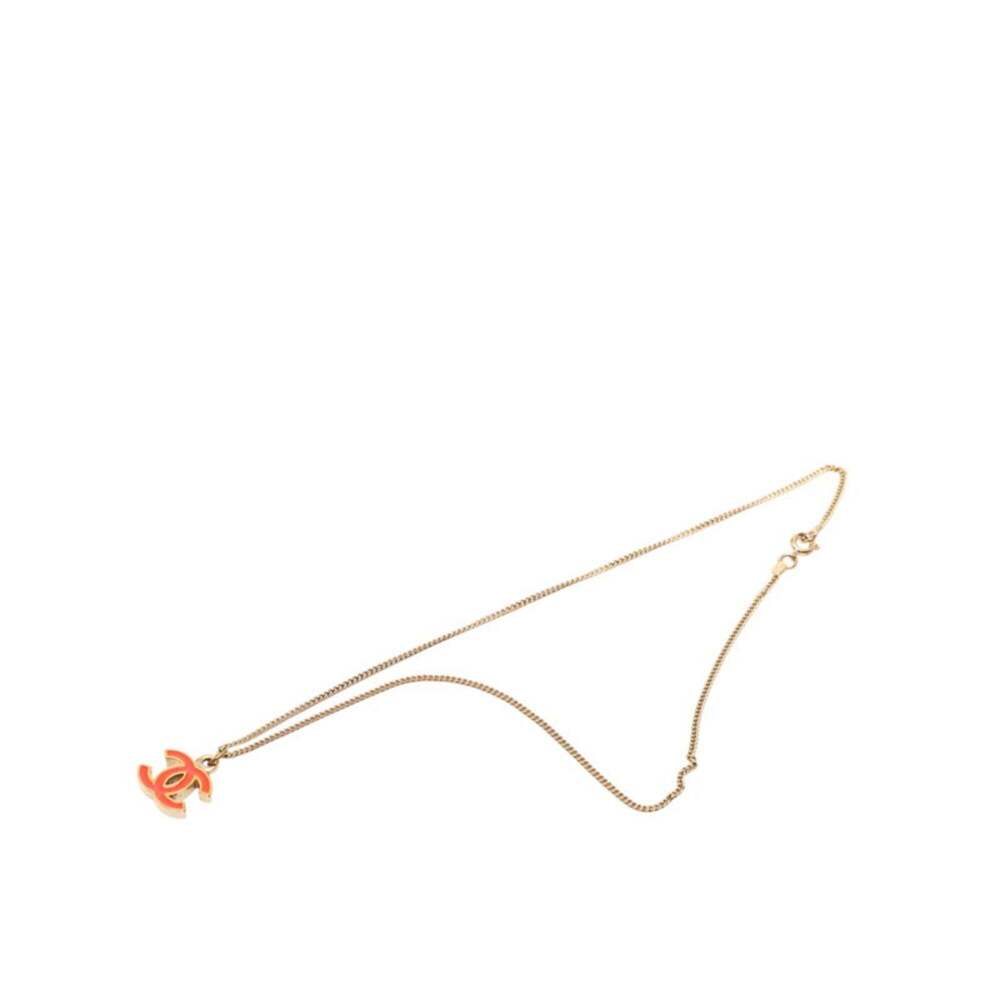 CHANEL Authentic Red Logo Necklace - Picture 3 of 5